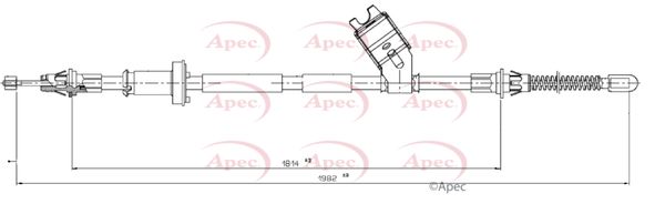 Apec Handbrake Cable CAB1777 - image 2