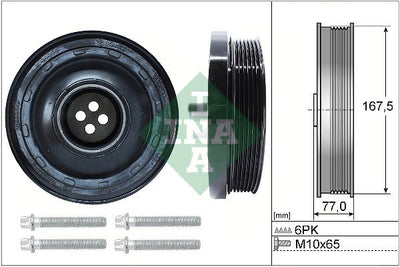 INA Crankshaft Pulley (tvd) 544013720