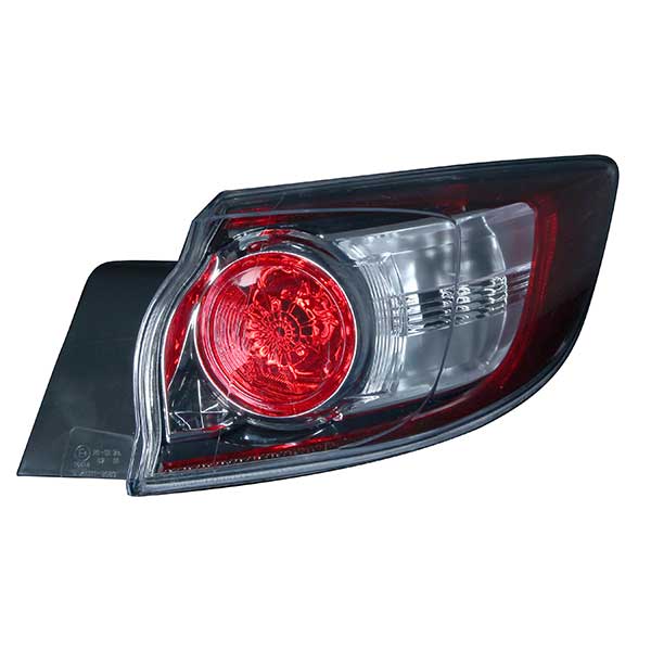 Fits Mazda Mazda3 2009-2013 Rear Outer Lamp Hatchback Only Bulb Type Right - image 2