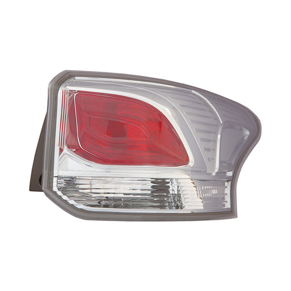 Fits Mitsubishi Outlander 2013-19 Right Rear Light Clear Outer/Red Centre Bulb Type - image 2