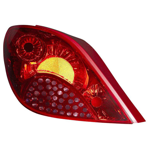 Fits Peugeot 207 2006-2012 Rear Light Left Hatch Not Led Type W/O Bulb Holder - image 2
