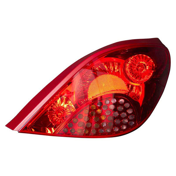 Fits Peugeot 207 Cc 2007-2012 Rear Light All Red Incl Bulbholder Right - image 2