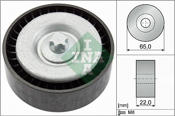 INA Drive Belt Deflection Guide Pulley 532066710 - image 2