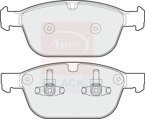 Apec Brake Pads Set PAD1719B - image 2