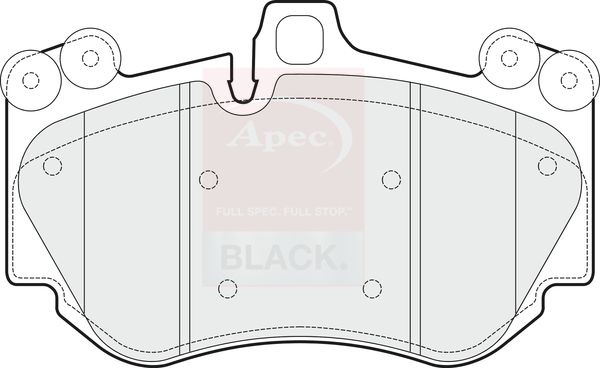 Apec Brake Pads Set PAD1483B - image 2