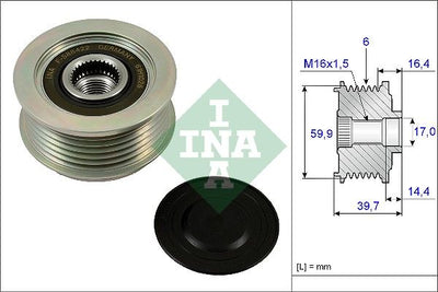 INA Overrunning Alternator Pulley 535024110