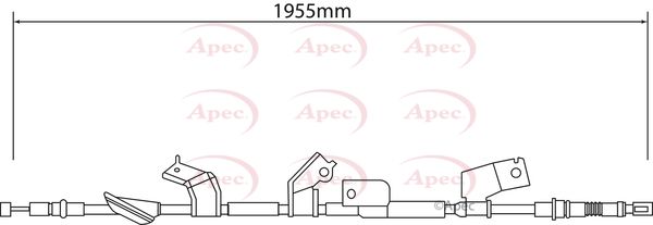 Apec Handbrake Cable CAB1211 - image 2