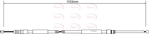 Apec Handbrake Cable CAB1024 - image 2