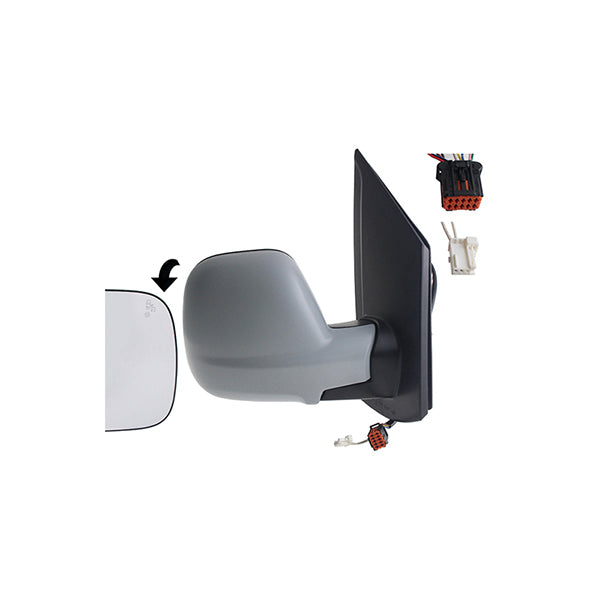 Fits Peugeot Expert 2016-2021 Door Mirror El Ht Pf Blis Temp Primed 11P Right - image 2