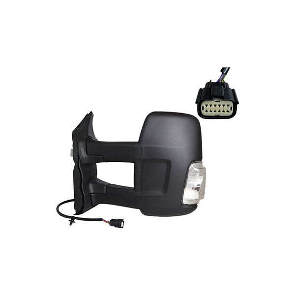 Fits Transit 2016-22 Door Mirror Elec Heated Long Arm Clear Indicator W/16W Bulb Left - image 2