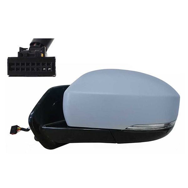 Fits Discovery 2009-2015 Door Mirror El Ht P/Fold Ind Mem - No Kerb Blis Primed Left - image 2