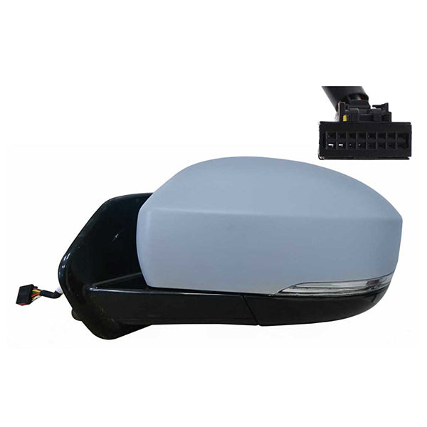 Fits Discovery 2009-2015 Door Mirror El Ht P/Fold Kerb Blis Ind Memory Primed Left - image 2