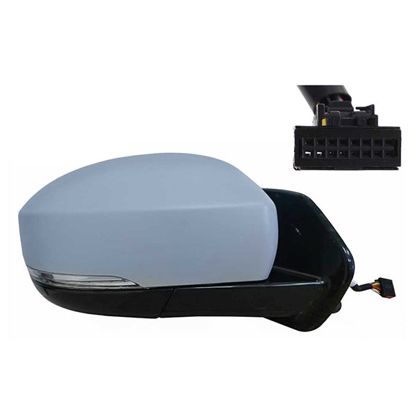 Fits Discovery 2009-2015 Door Mirror El Ht P/Fold Kerb Blis Ind Memory Primed Right - image 2