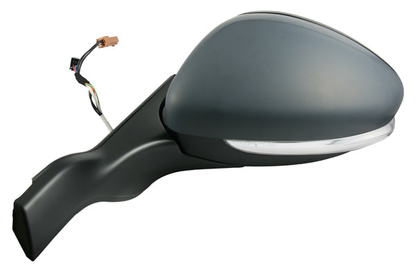 Fits Peugeot 2008 208 2012-23 Os Mirror Electric Heated Inc Glass & Indicator Primed - image 2