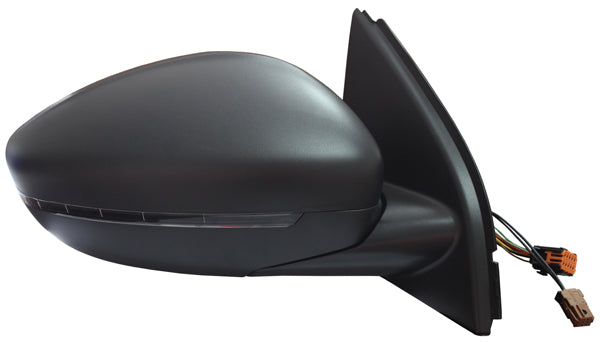 Fits Peugeot 308 Sw 2013-20 Door Mirror Elec Heat Inc Glass & Primed Cover 6Pin Ns - image 2