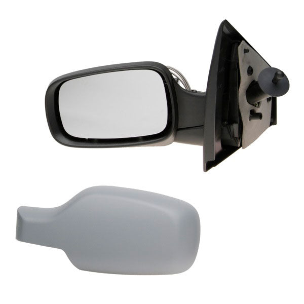 Fits Renault Clio Van 2005-2012 Ns Door Mirror Primed Cable Convex Not Campus Models - image 2