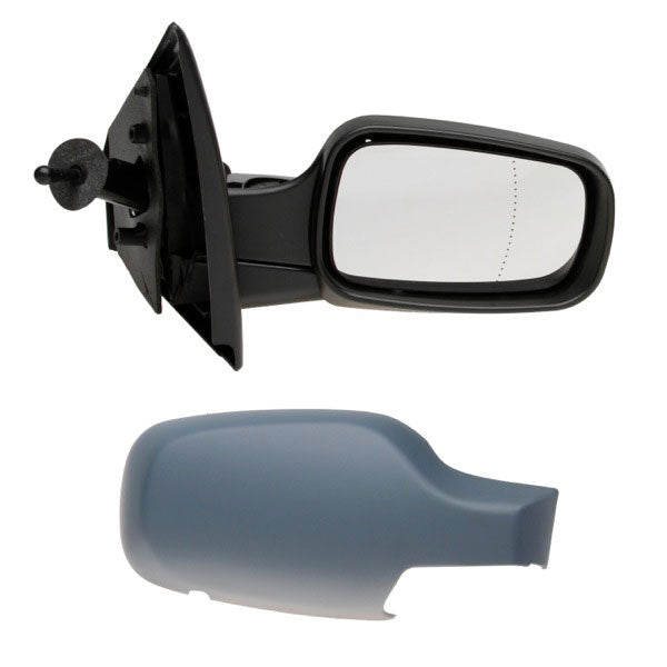 Fits Renault Clio 2005-2012 Os Door Mirror Primed Cable Aspherical Not Campus Models - image 2