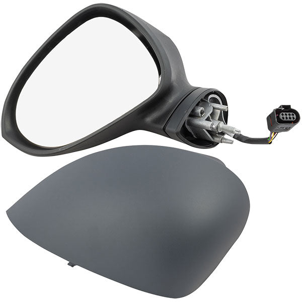 Fits Seat Leon 2005-12 Ns Mirror Electric Heated Power Fold Inc Glass & Primed Cover - image 2