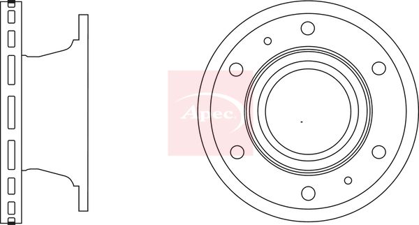 Apec Brake Disc DSK2873 - image 2