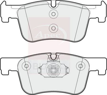 Apec Brake Pads Set PAD1875B - image 2