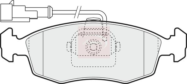 Apec Brake Pads Set PAD1427 - image 2