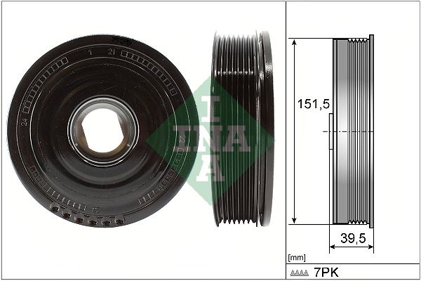 INA Crankshaft Pulley (tvd) 544017710 - image 2