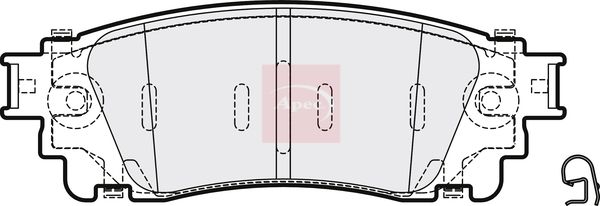 Apec Brake Pads Set PAD2066 - image 2