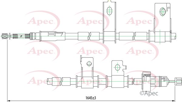 Apec Handbrake Cable CAB1230 - image 2