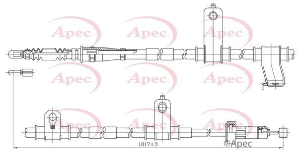 Apec Handbrake Cable CAB1236 - image 2