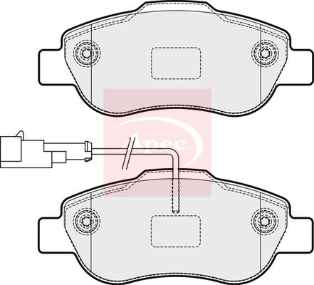 Apec Brake Pads Set PAD2156 - image 2
