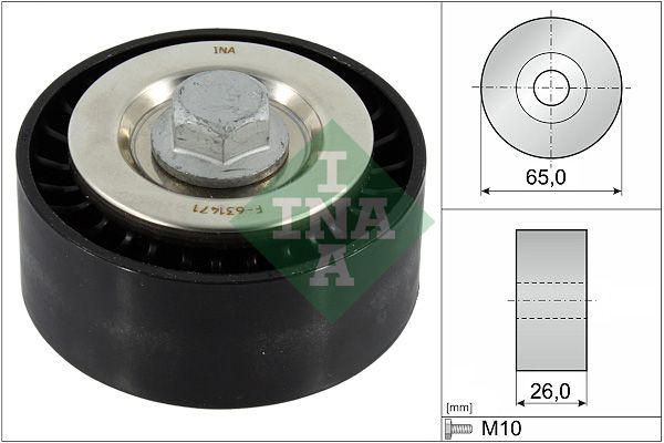 INA Drive Belt Deflection Guide Pulley 532089610 - image 2
