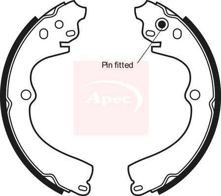 Apec Brake Shoes Set SHU509 - image 2