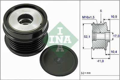 INA Overrunning Alternator Pulley 535027210