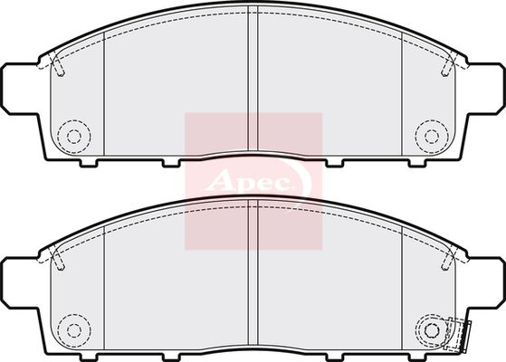 Apec Brake Pads Set PAD2106 - image 2