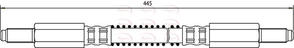 Apec Brake Hose HOS3490 - image 2