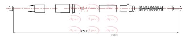 Apec Handbrake Cable CAB1291 - image 2