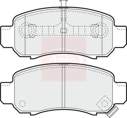 Apec Brake Pads Set PAD1280 - image 2