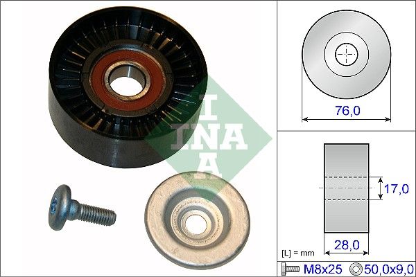 INA Drive Belt Deflection Guide Pulley 532064810 - image 2