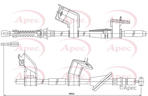 Apec Handbrake Cable CAB1148 - image 2
