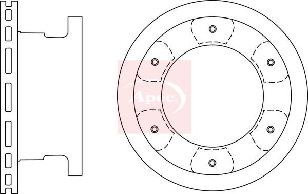 Apec Brake Disc DSK2743 - image 2
