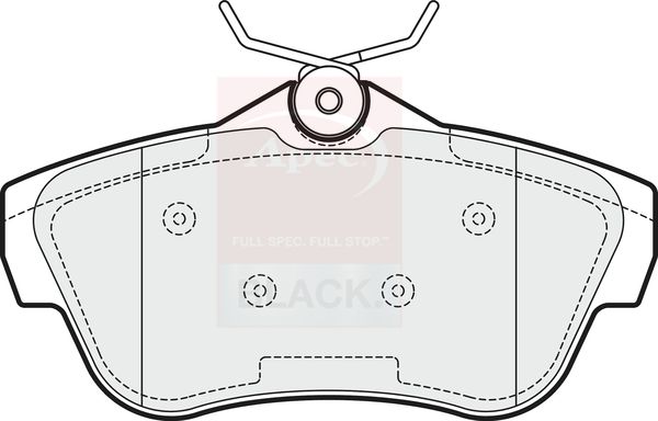 Apec Brake Pads Set PAD1540B - image 2