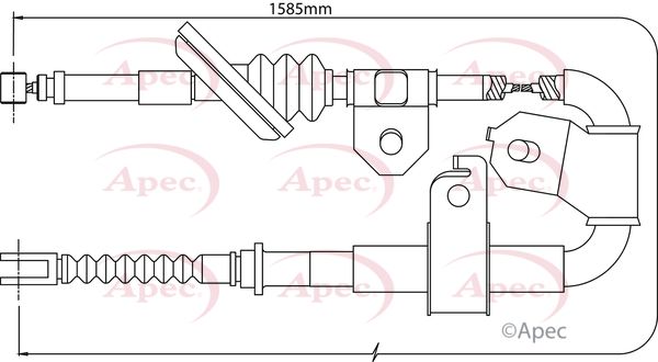 Apec Handbrake Cable CAB1431 - image 2