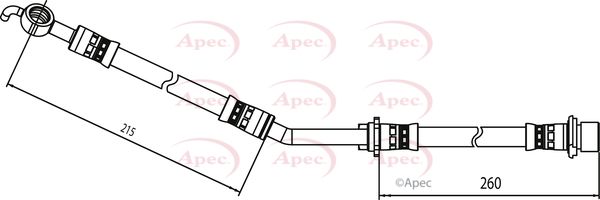 Apec Brake Hose HOS4076 - image 2