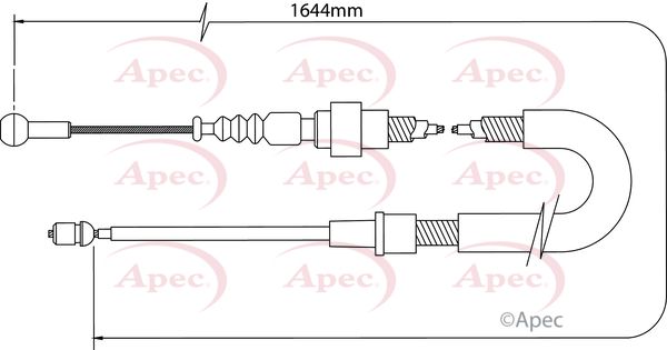 Apec Handbrake Cable CAB1400 - image 2