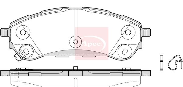 Apec Brake Pads Set PAD2342 - image 2