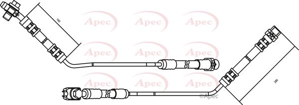 Apec Brake Hose HOS3155 - image 2