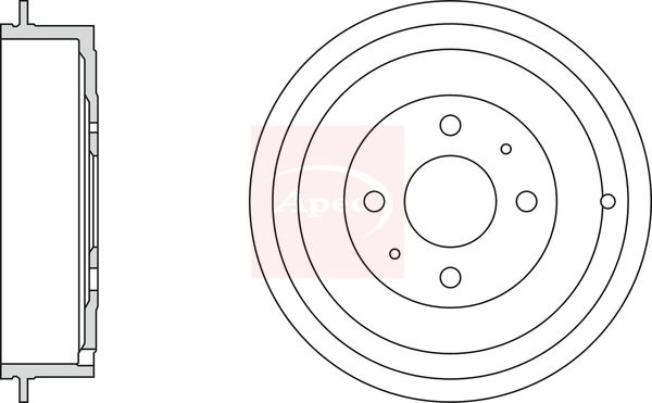 Apec Brake Drum DRM9157 - image 2