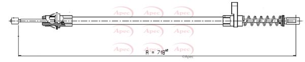 Apec Handbrake Cable CAB1604 - image 2