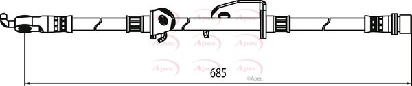 Apec Brake Hose HOS4073 - image 2