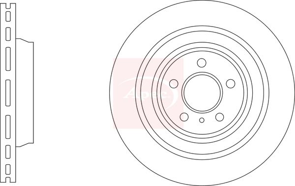 Apec Brake Disc DSK3313 - image 2